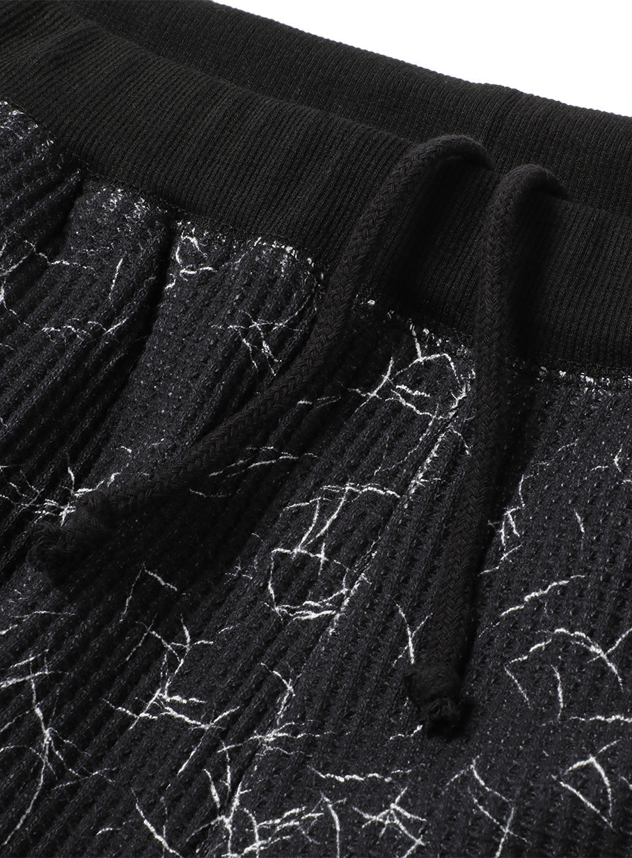 ワッフルハーフパンツ 毛まみれ