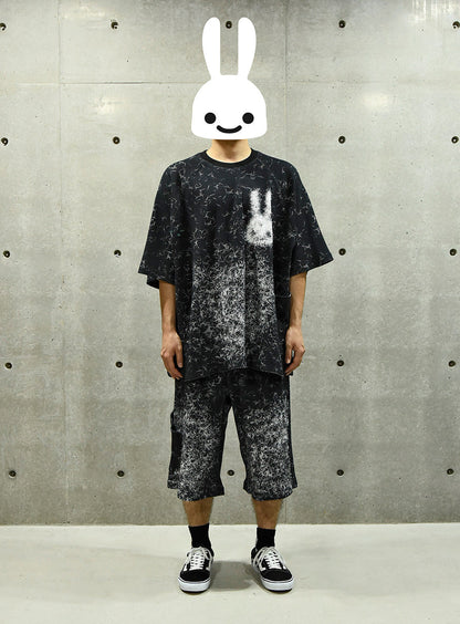 ワッフルハーフパンツ 毛まみれ