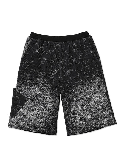 ワッフルハーフパンツ 毛まみれ