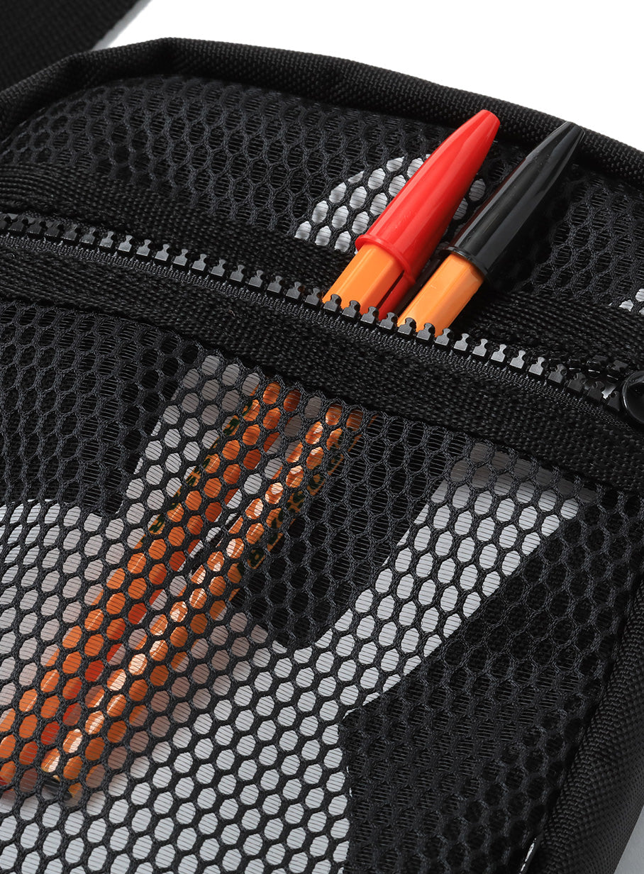 メッシュポケットショルダーバッグ