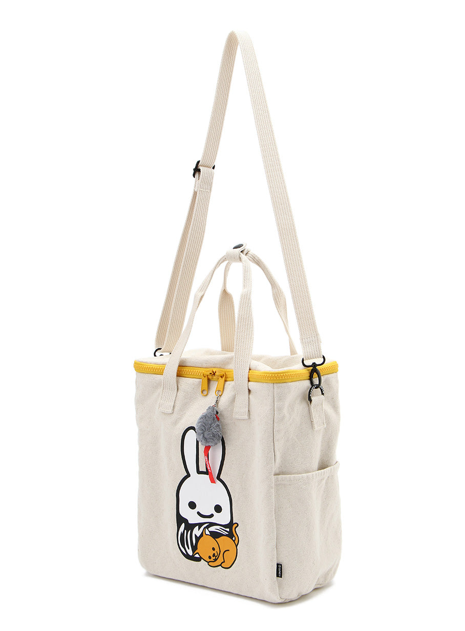 未使用品✨CUNE キューン　3way リュック　ショルダーバッグ　ハンドバッグ 3WAYキャンバススクエアバッグ S – CUNE