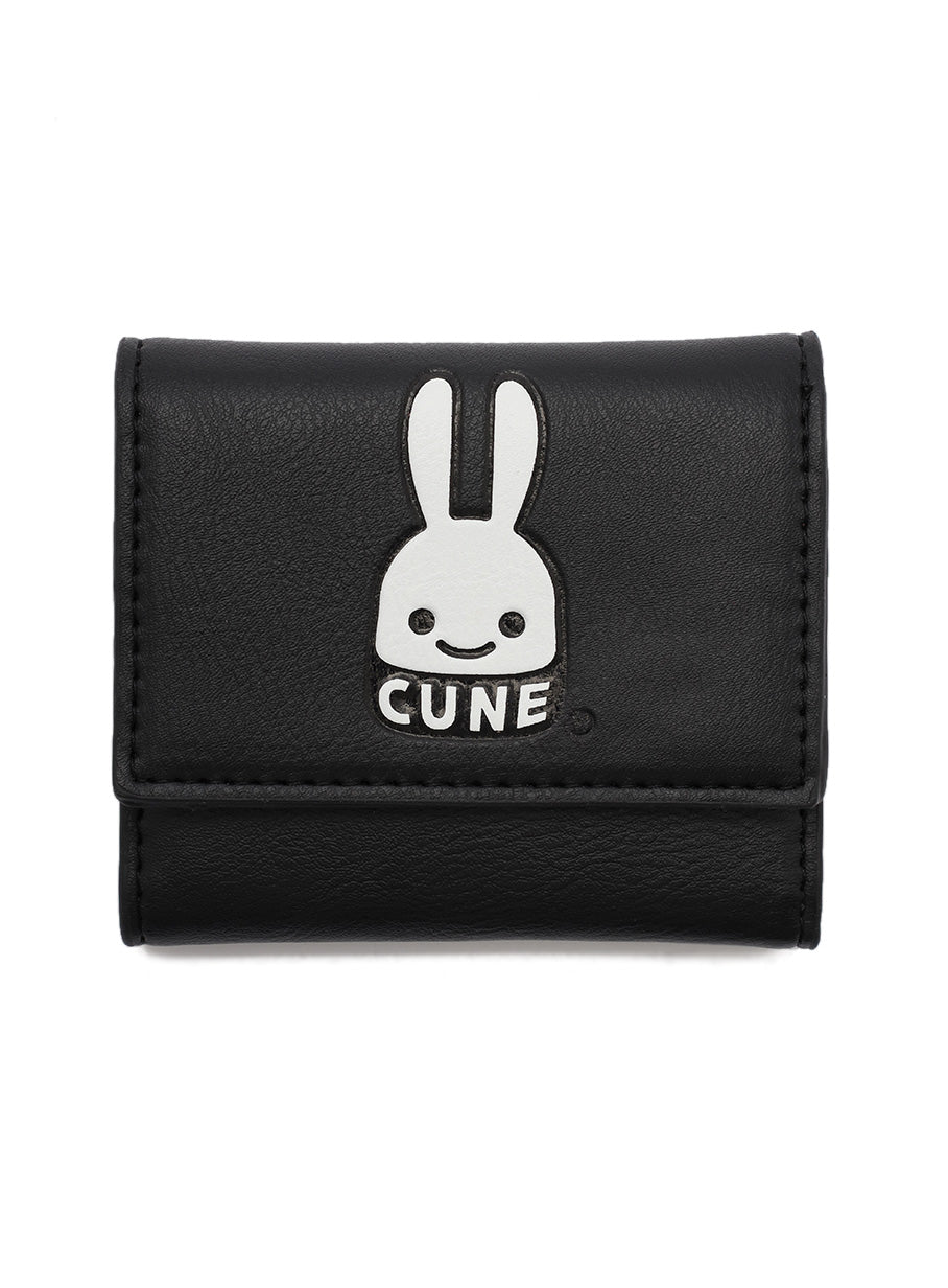 CUNEウサギプリント三つ折りウォレット