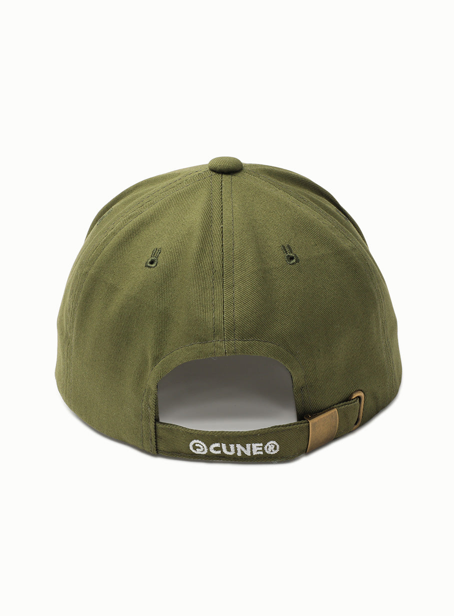 美品 CUNE うさぎ ロゴ プリント 中綿 パイロット キャップ オリーブ CUNE キューン ボウシ／うさぎ メンズ ソフトキャップ｜Yahoo!フリマ