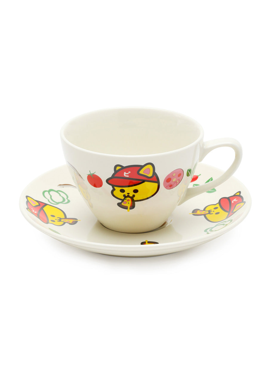 株式会社びろびろにゃんにゃんピザのカップアンドソーサー