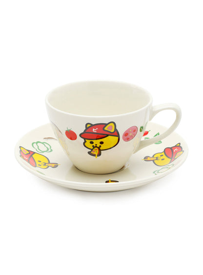 株式会社びろびろにゃんにゃんピザのカップアンドソーサー