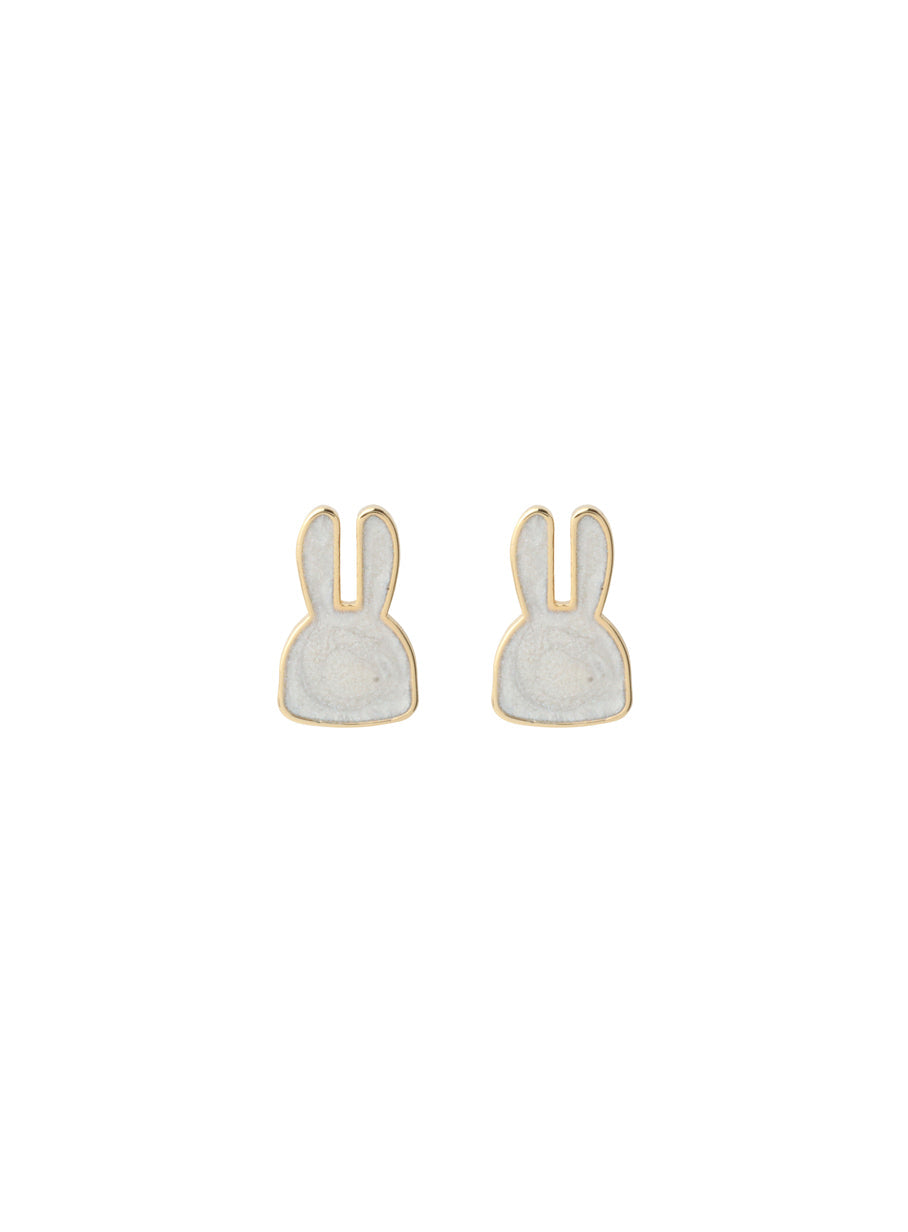 縁取りウサギピアス 2P