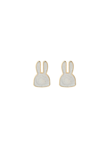 縁取りウサギピアス 2P