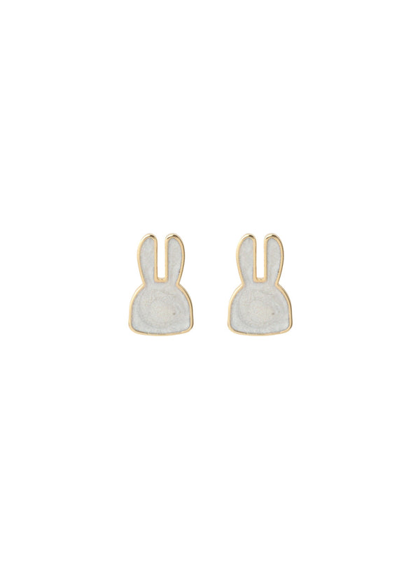 縁取りウサギピアス 2P