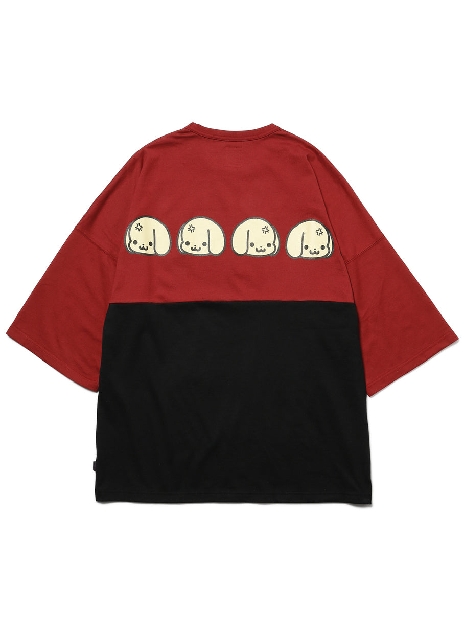 背中にいぬちゃんが6匹半袖カットソー