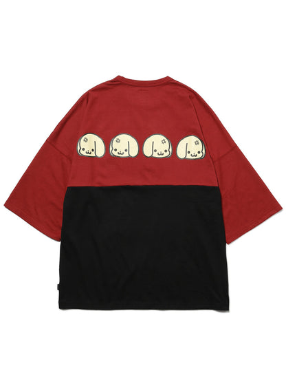 背中にいぬちゃんが6匹半袖カットソー