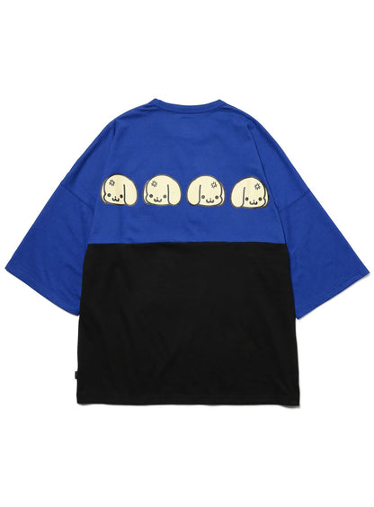 背中にいぬちゃんが6匹半袖カットソー