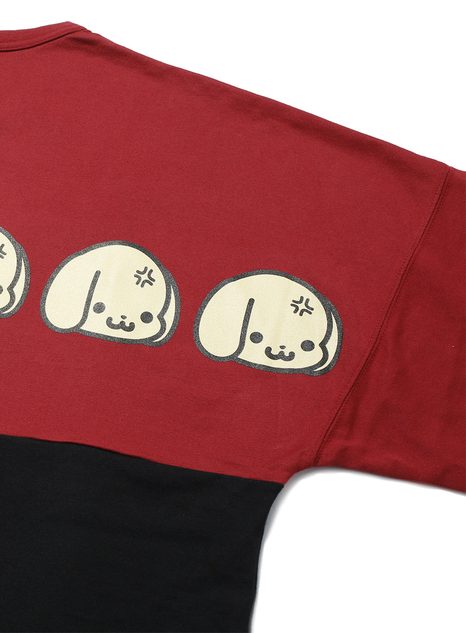 背中にいぬちゃんが6匹半袖カットソー