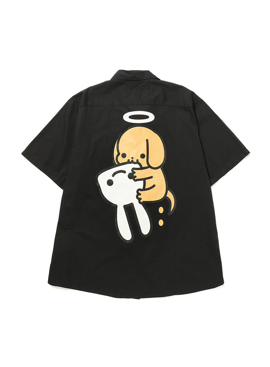 ワークシャツ 死んだいぬちゃん