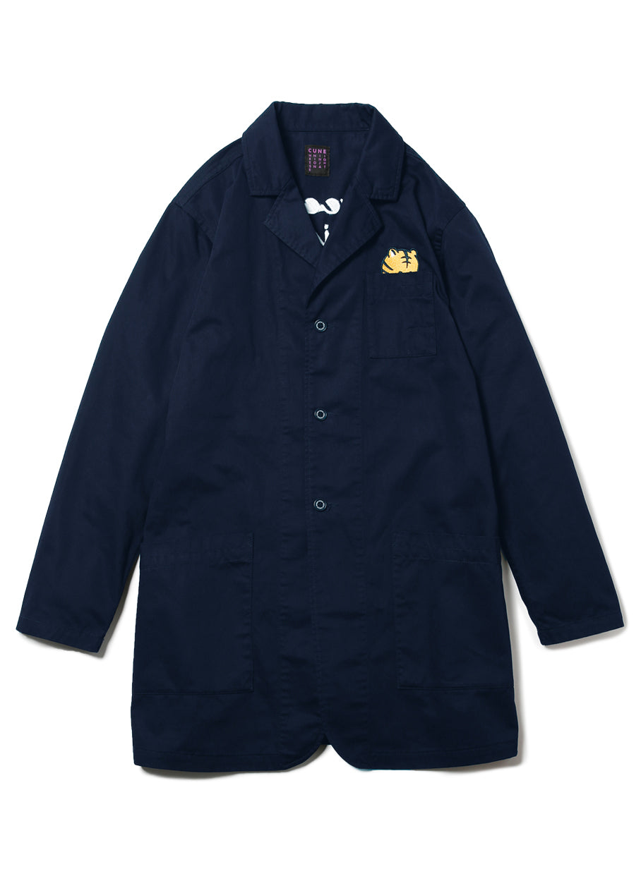 刺繍のショップコート