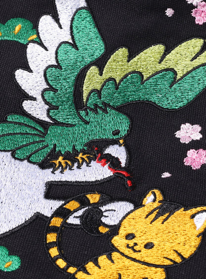 刺繍のリュック とりちゃん
