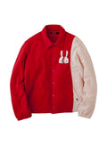 肉切替 スウェットコーチジャケット