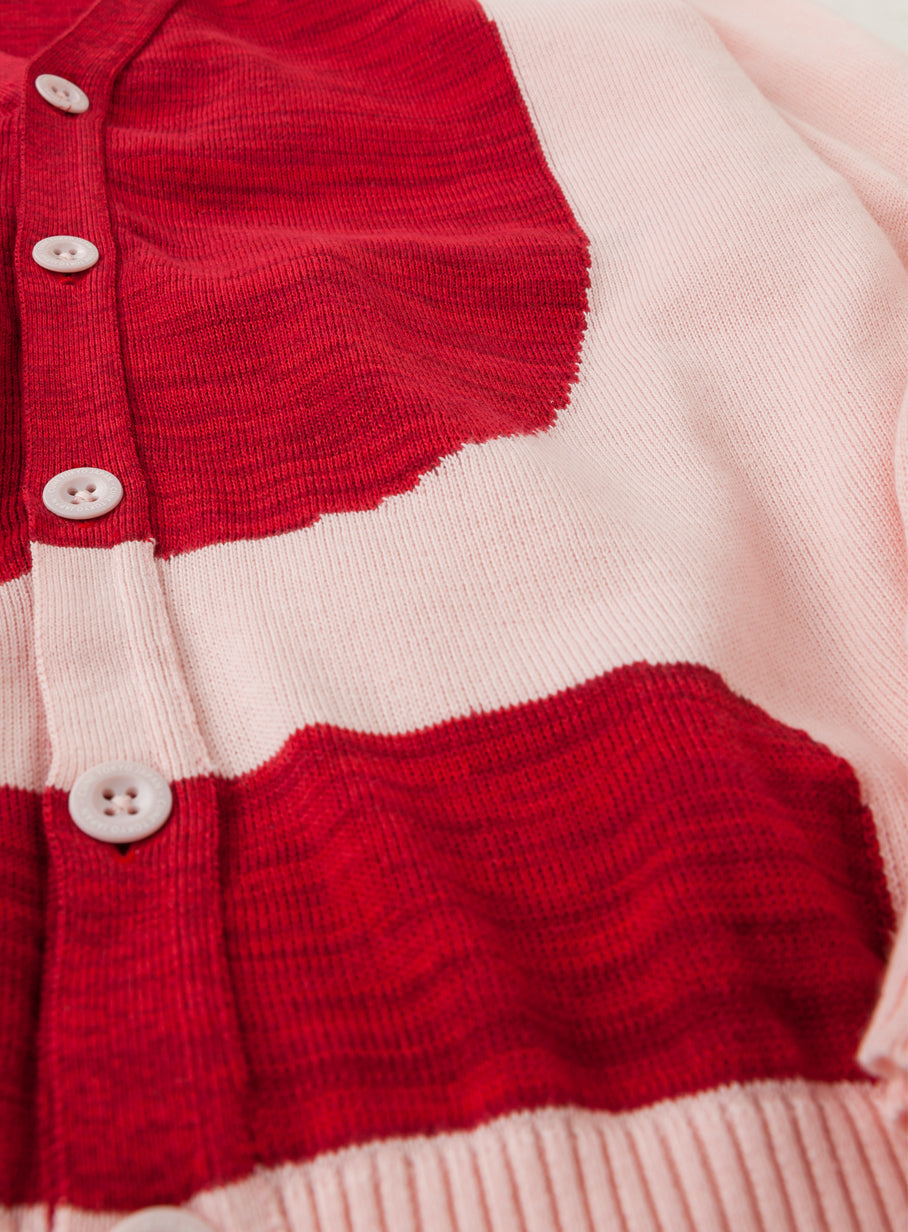 コットンニットカーディガン