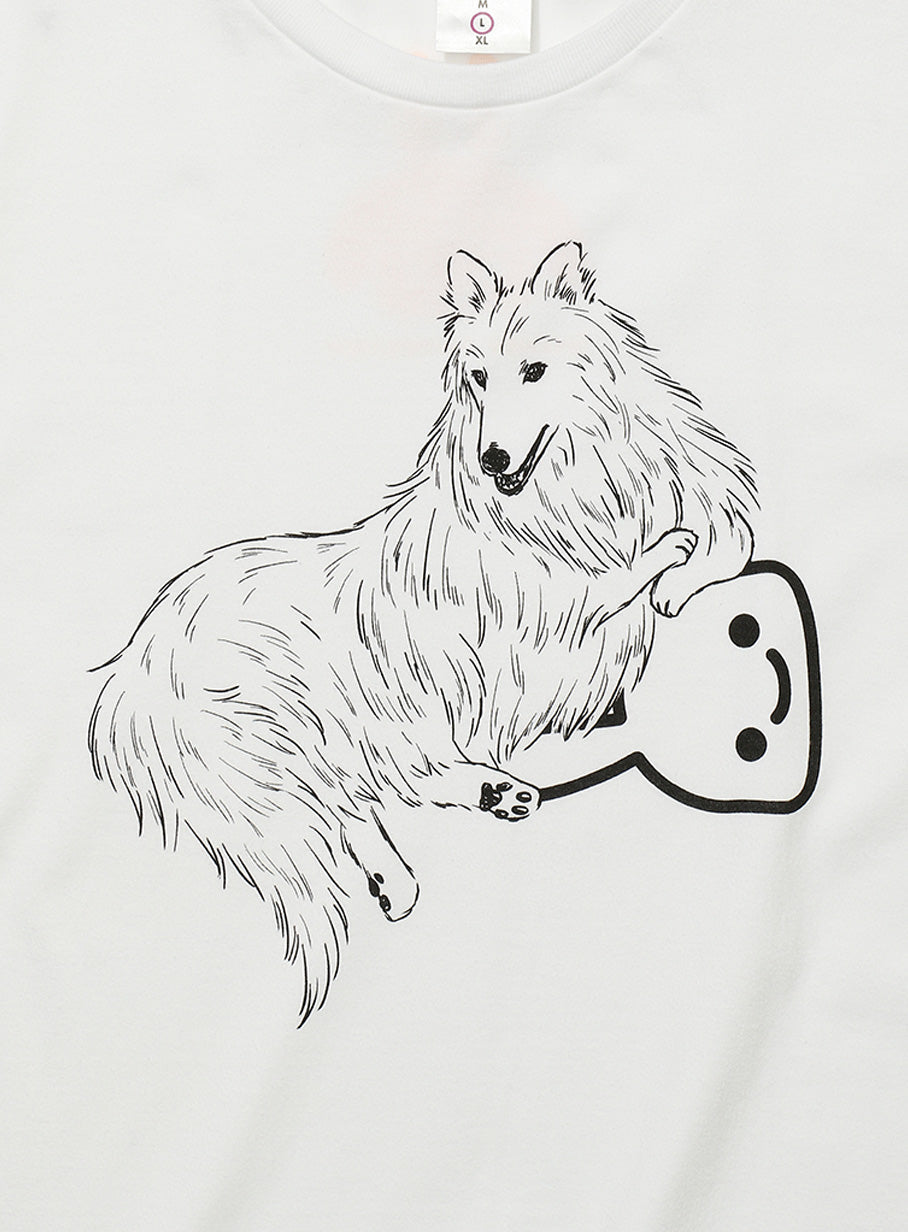 わんわんTシャツ コリー