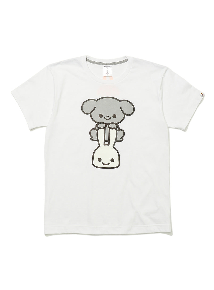 わんわんTシャツ 灰色の犬