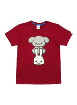 わんわんTシャツ 灰色の犬