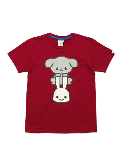 わんわんTシャツ 灰色の犬