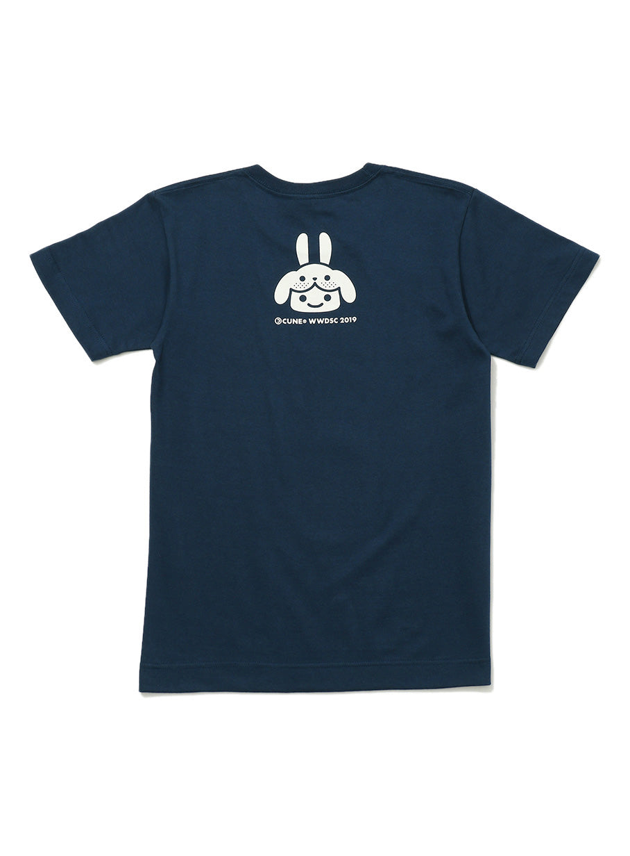 わんわんTシャツ 灰色の犬