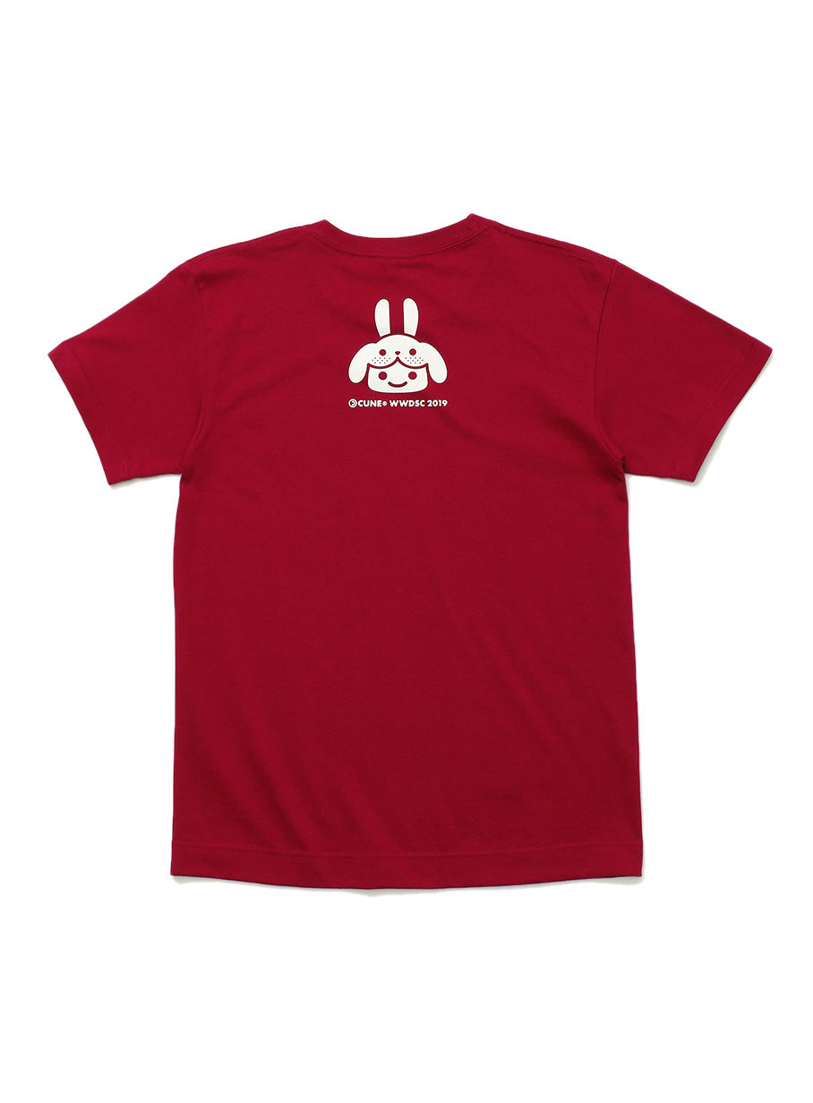 わんわんTシャツ 灰色の犬