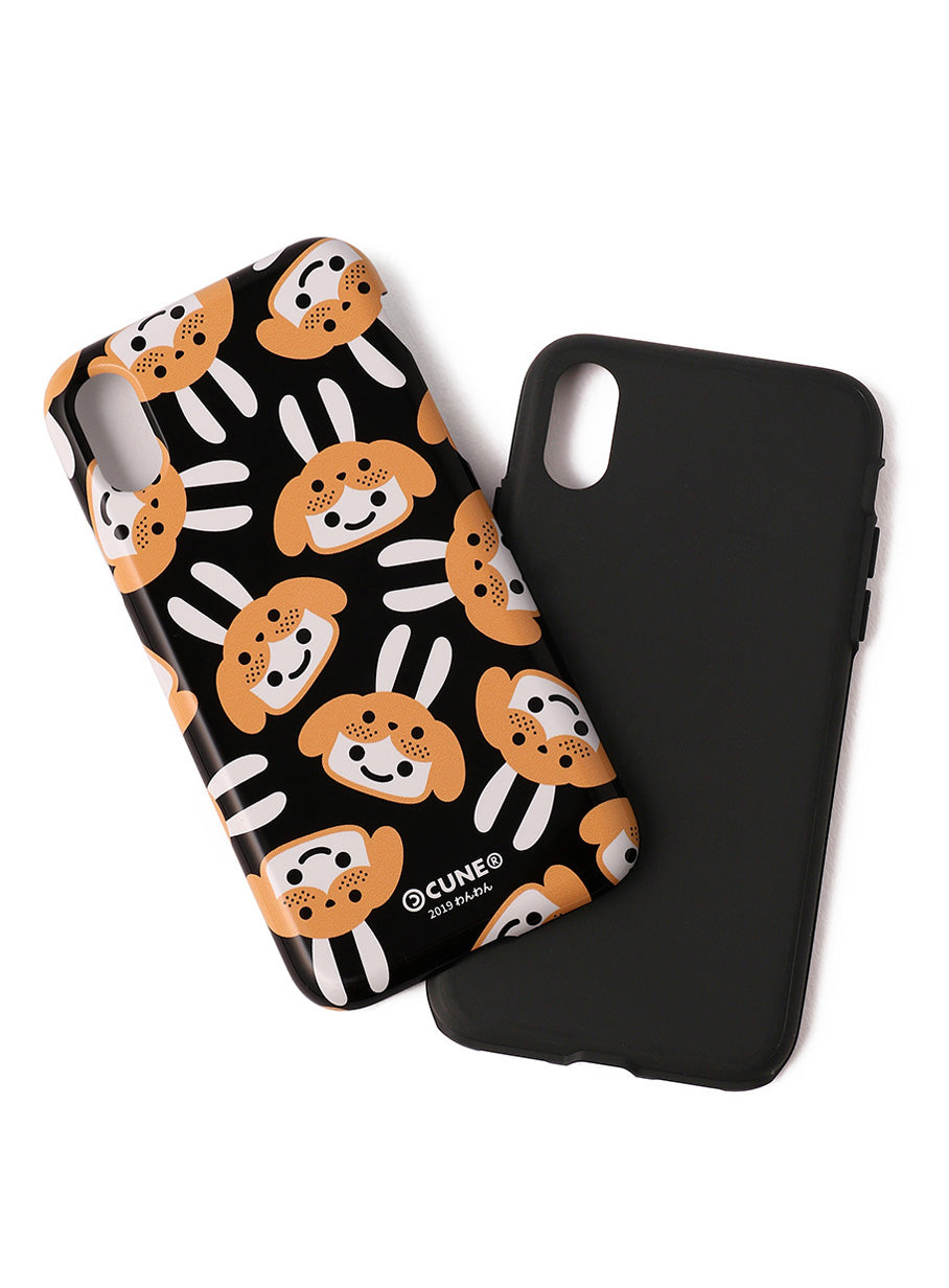 わんわんiPhoneケース X 犬ウサギ