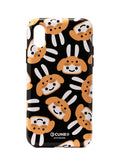 わんわんiPhoneケース X 犬ウサギ