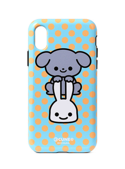 わんわんiPhoneケース X 灰色の犬