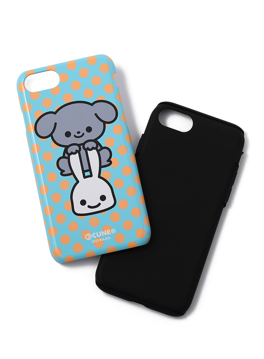 わんわんiPhoneケース 6/7/8 灰色の犬