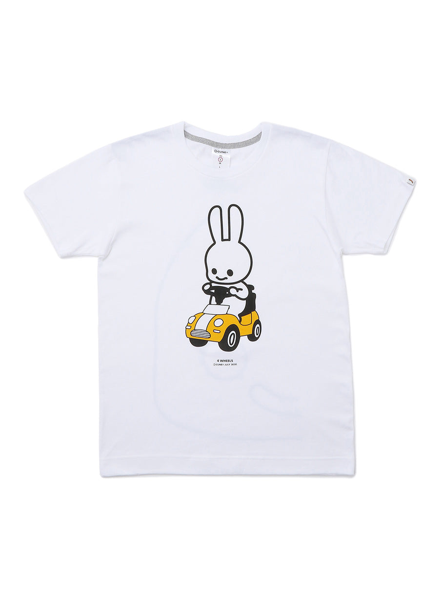 4種類Tシャツ 乗り物 4 WHEELS