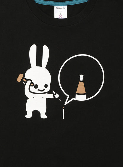 彫刻部Tシャツ 鉛筆の芯像