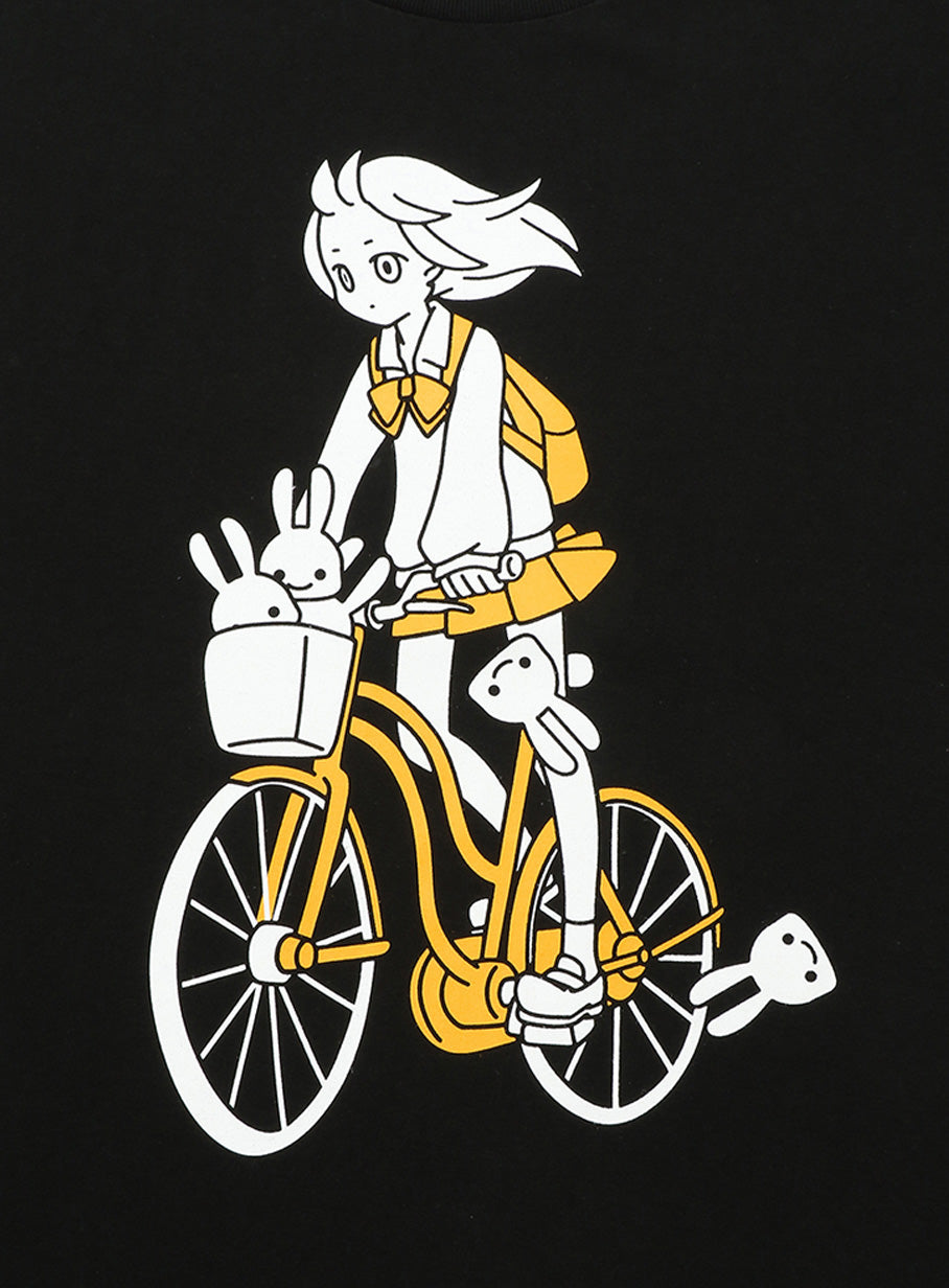帰宅部Tシャツ 自転車