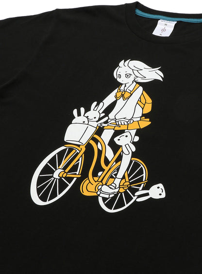 帰宅部Tシャツ 自転車