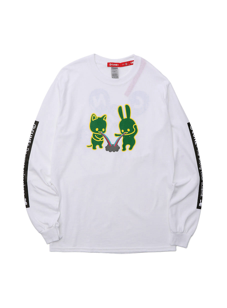 CUNE LS Tee 色間違い 虹ゲロ