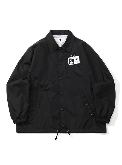 ナイロンコーチジャケット ランニングスタッフ