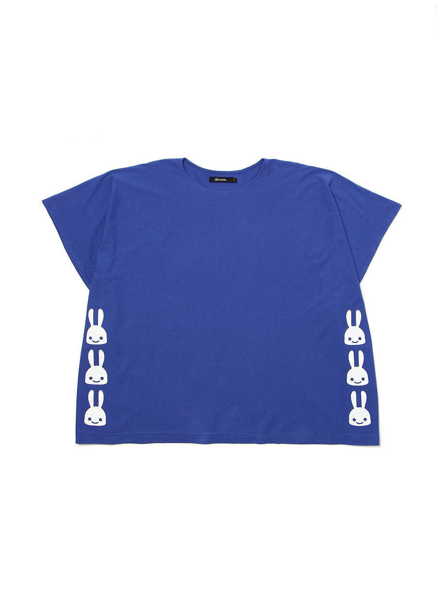 四角いTシャツ ウサギ6匹