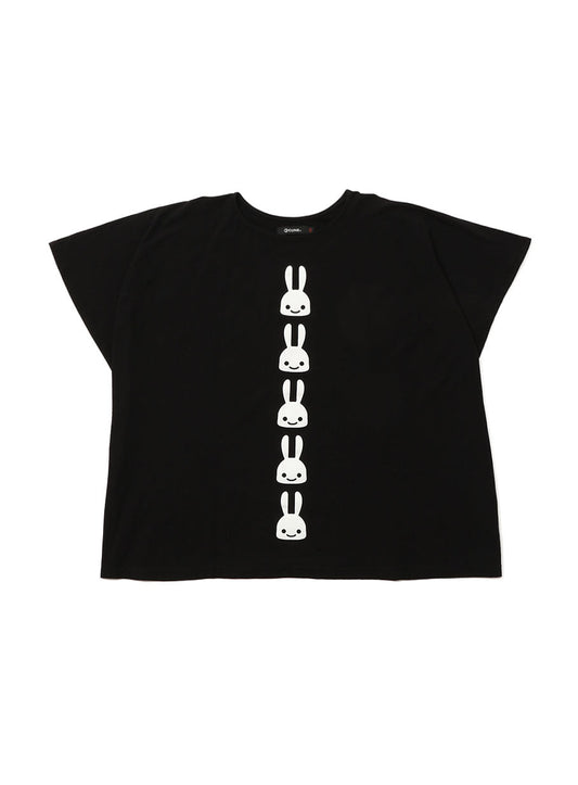 四角いTシャツ ウサギ10匹