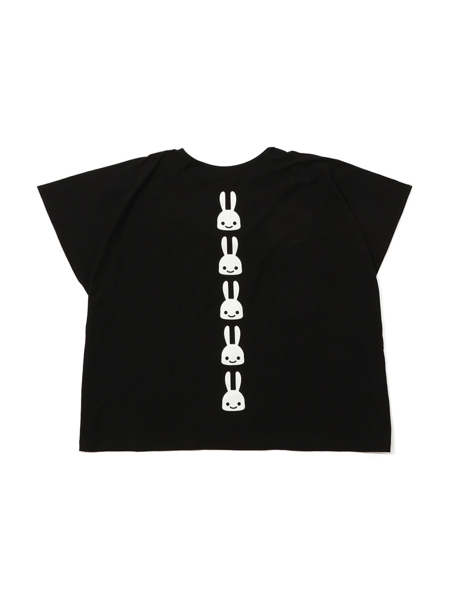 四角いTシャツ ウサギ10匹