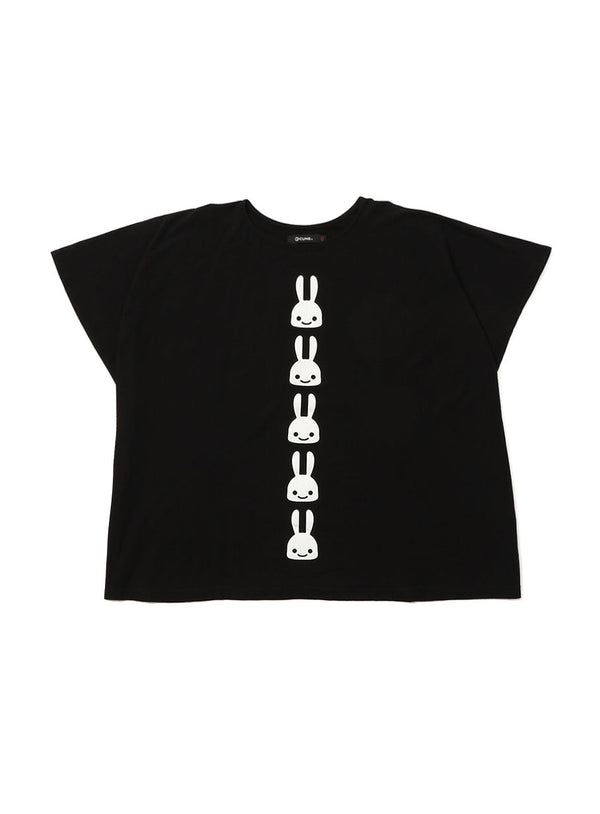 四角いTシャツ ウサギ10匹