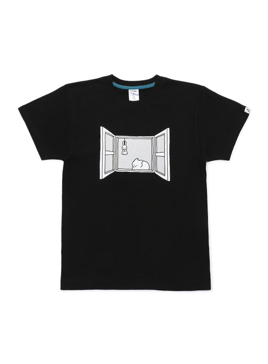 APWC T-SHIRTS 窓の猫