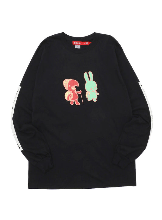 CUNE LS Tee 色間違い うさぎとカメ