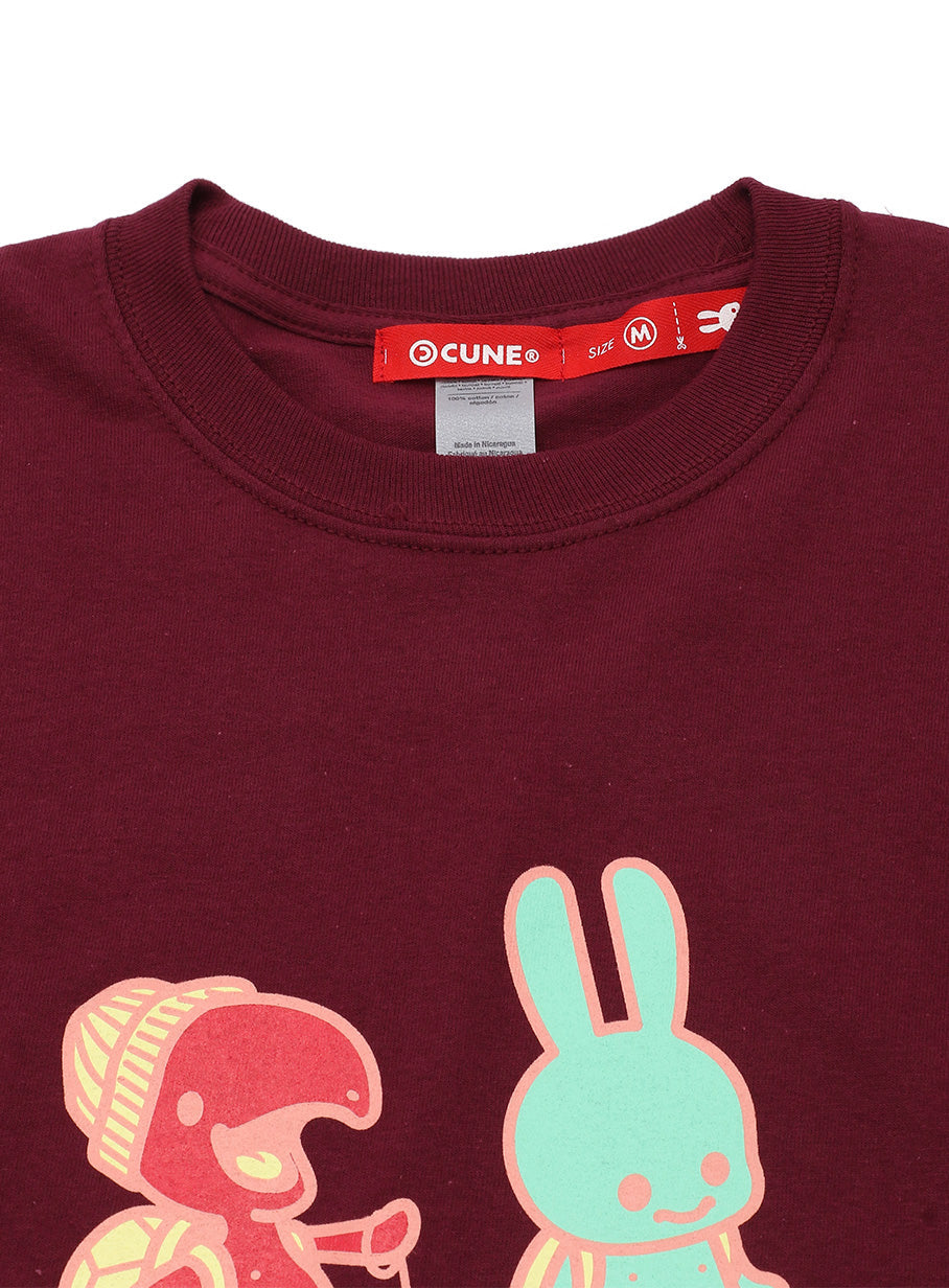 CUNE LS Tee 色間違い うさぎとカメ