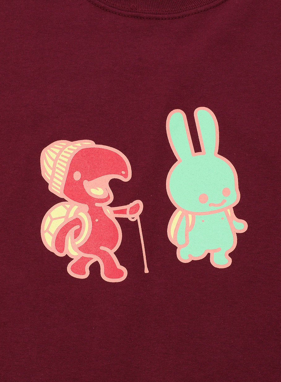 CUNE LS Tee 色間違い うさぎとカメ
