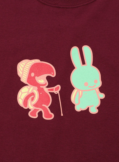 CUNE LS Tee 色間違い うさぎとカメ