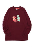 CUNE LS Tee 色間違い うさぎとカメ