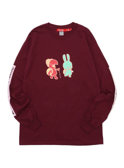CUNE LS Tee 色間違い うさぎとカメ