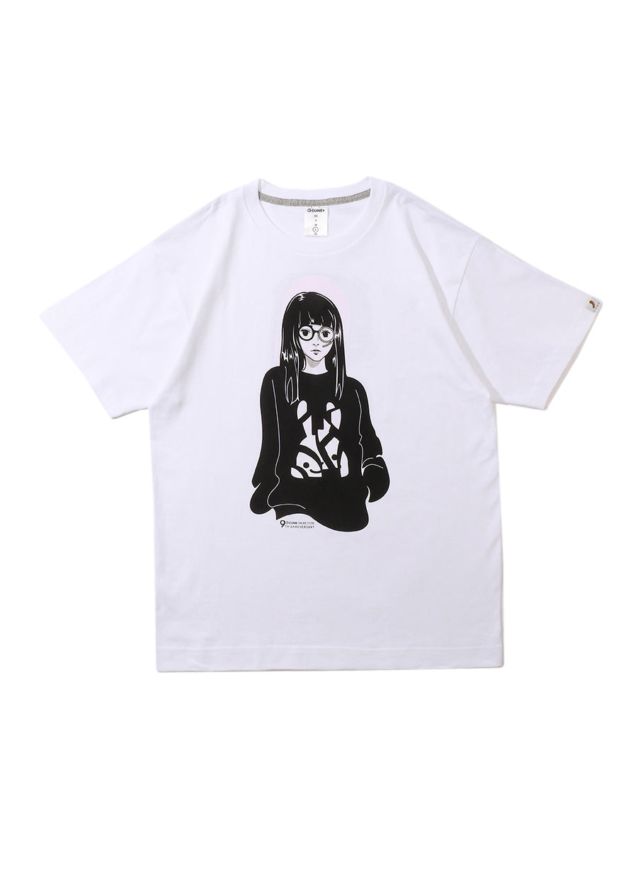 OS 9th Anniv. T-SHIRTS メガネが9