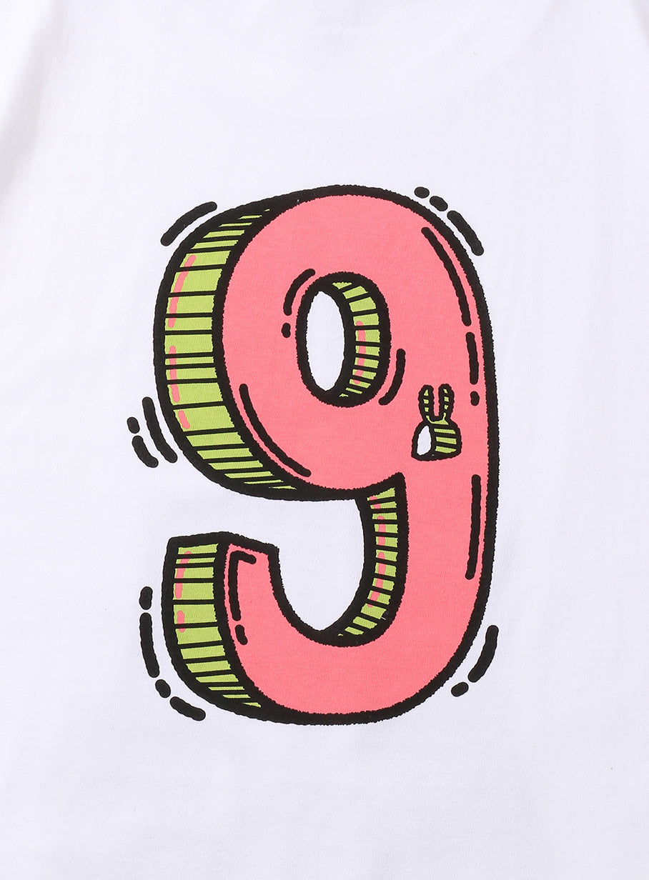 OS 9th Anniv. T-SHIRTS メガネが9